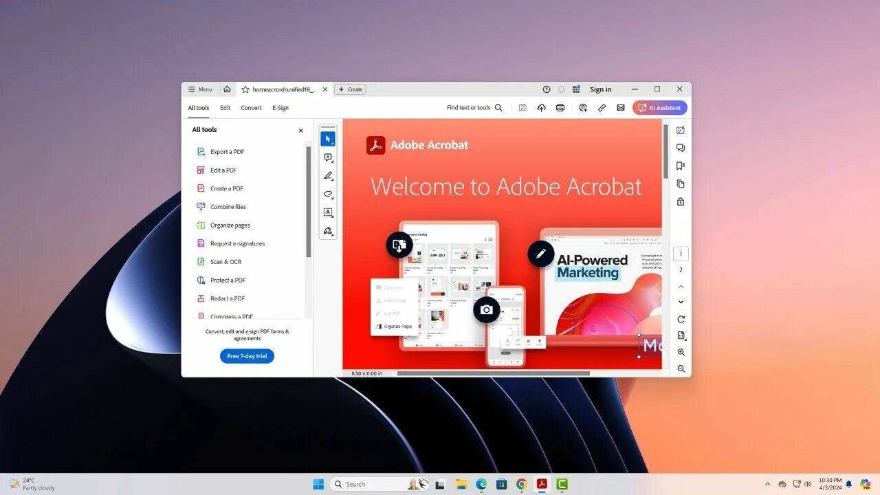 Скриншот программы Adobe Acrobat Reader