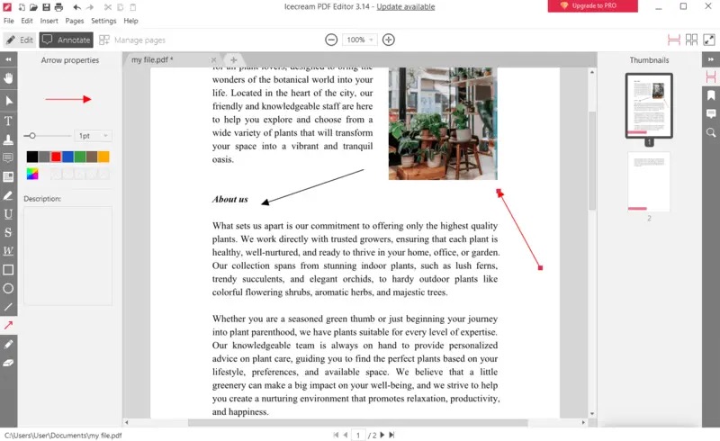 Icecream PDF Editor скриншот 4