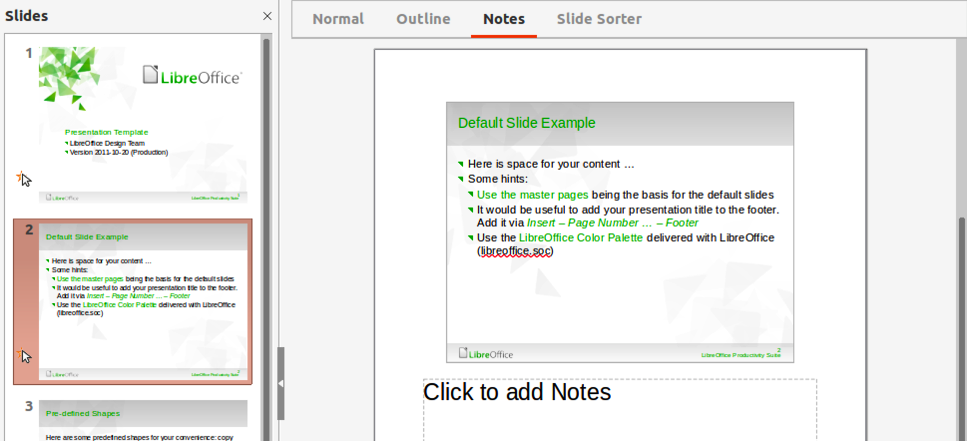 LibreOffice Impress скриншот 8