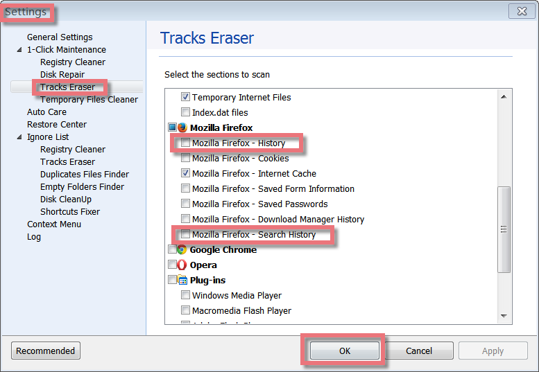 Glary Tracks Eraser скриншот 4
