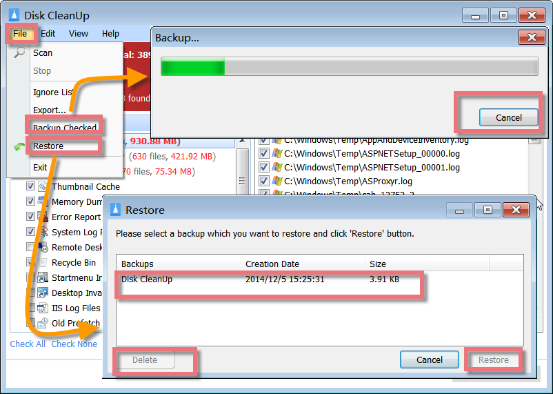 Glary Disk Cleaner скриншот 6