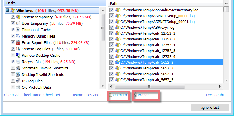 Glary Disk Cleaner скриншот 2
