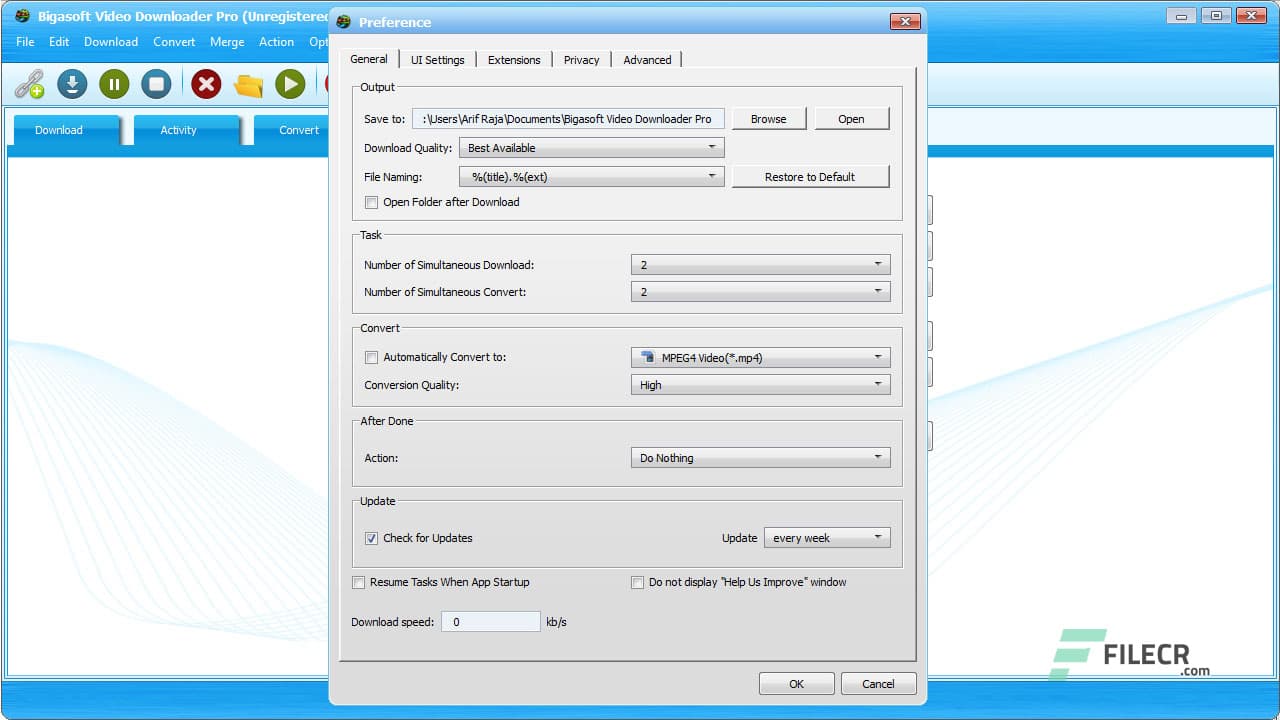 Bigasoft Video Downloader скриншот 3