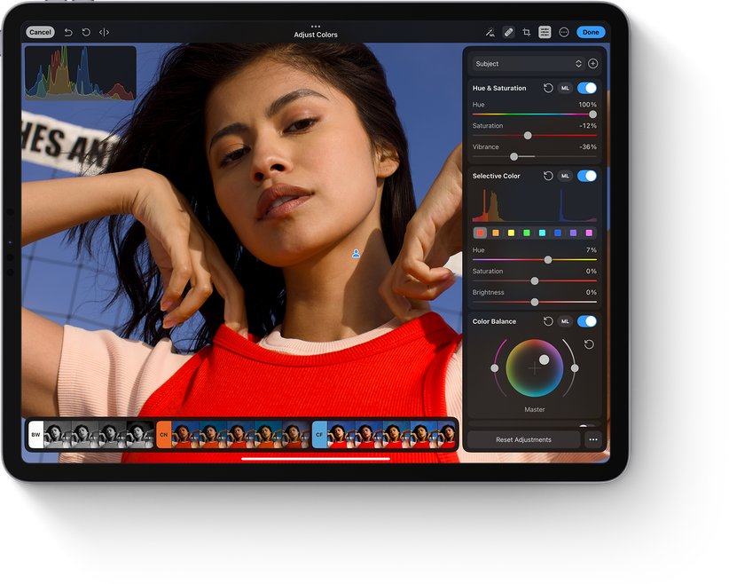 Photomator: полный обзор RAW-редактора Apple, функций, требований и версий скриншот 7