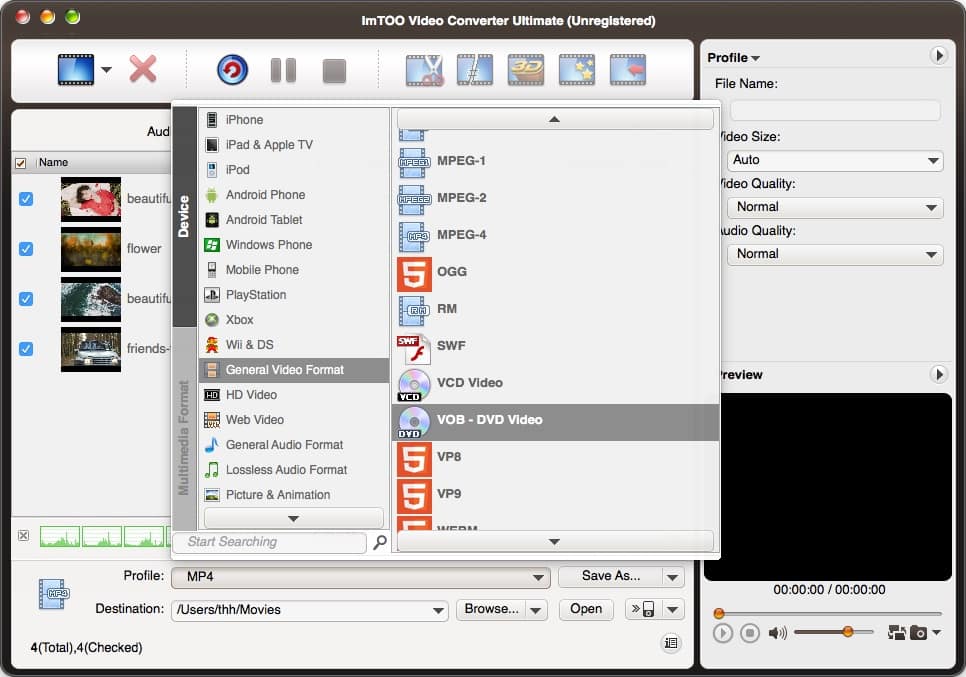 ImTOO Video Converter Ultimate скриншот 2