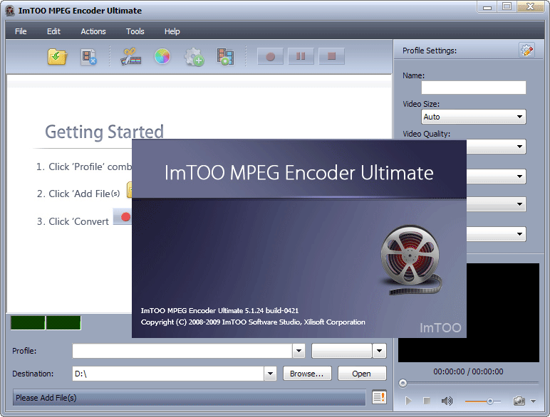 ImTOO MPEG Encoder скриншот 5