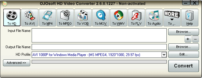 OJOsoft HD Video Converter скриншот 1