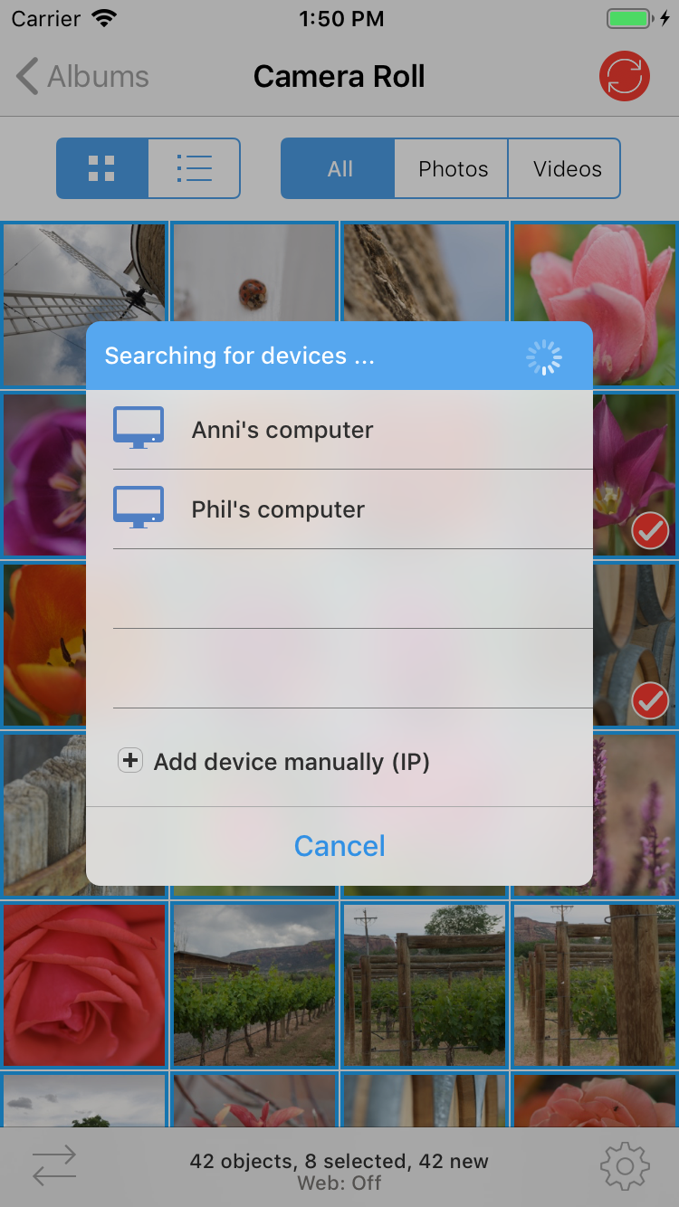 PhotoSync скриншот 5
