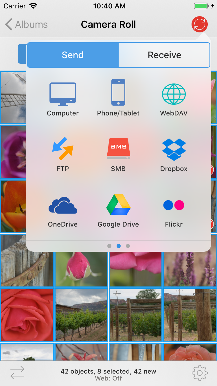 PhotoSync скриншот 4