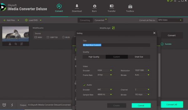 iSkysoft iMedia Converter Deluxe скриншот 5