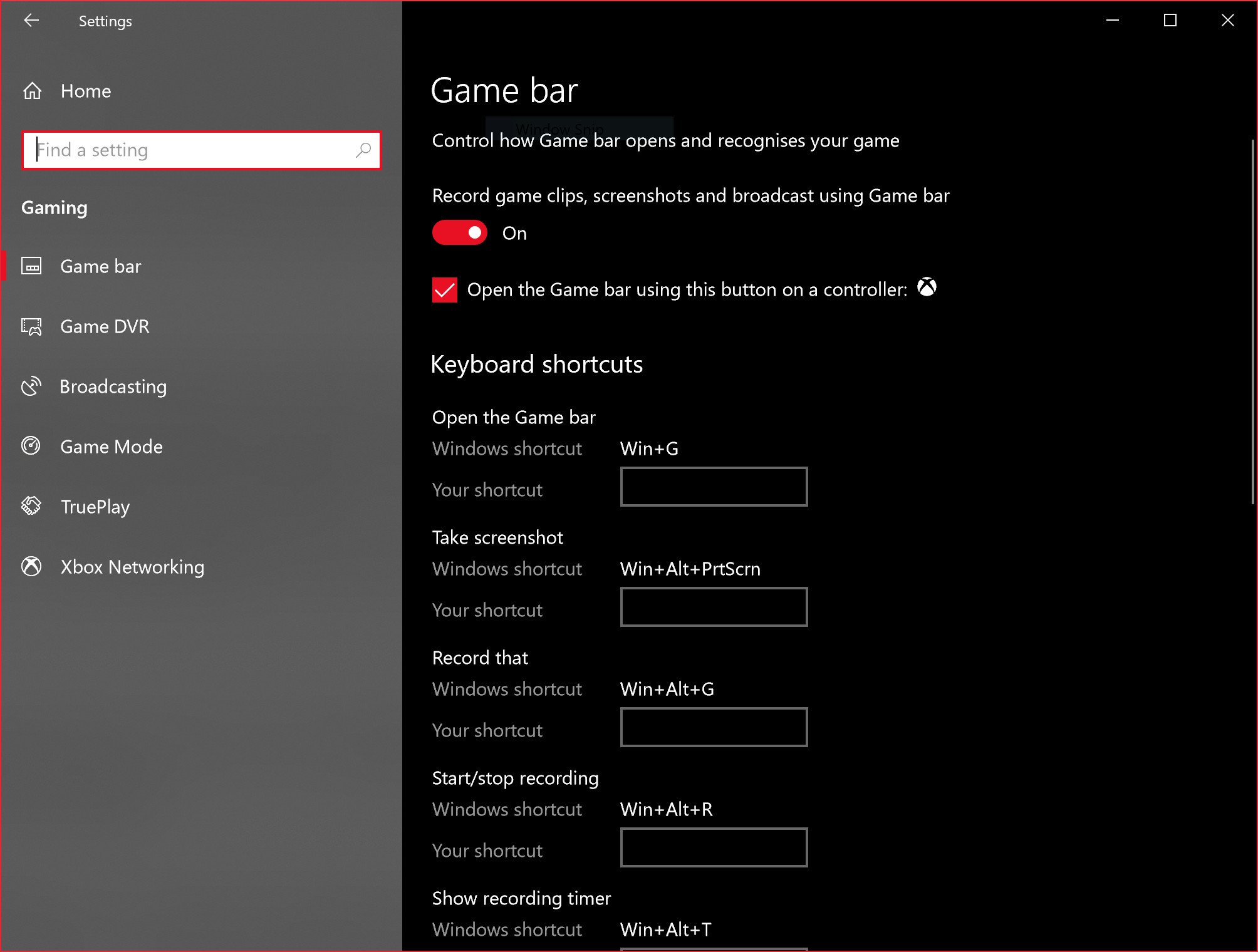 Xbox Game Bar скриншот 1