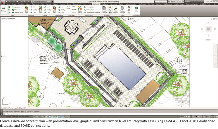 KeySCAPE: работа с посадками, рельефом, мощением, документацией и BIM в ландшафтных проектах скриншот 1