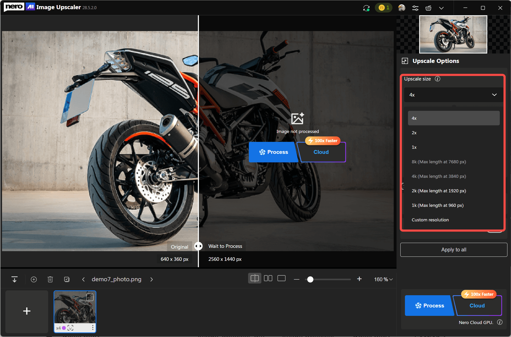 Nero AI Image Upscaler скриншот 2