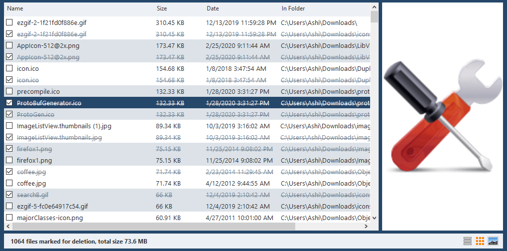 Ashisoft Duplicate File Finder скриншот 2