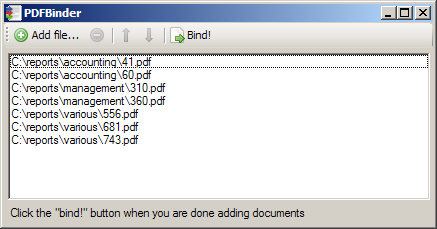 PDFBinder скриншот 1