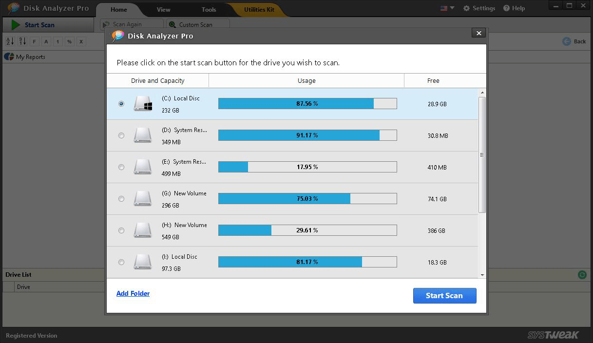 Disk Analyzer Pro скриншот 2