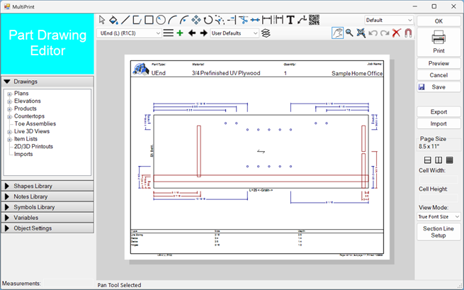 Mozaik Software: подробный обзор проектирования, раскроя, CNC и подготовки мебельного производства скриншот 5