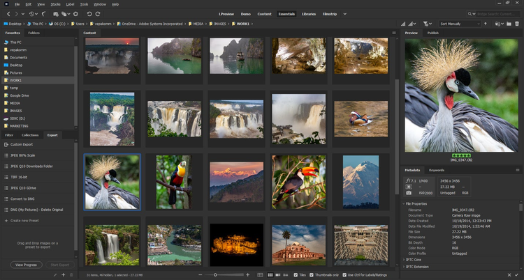 Adobe Bridge скриншот 1