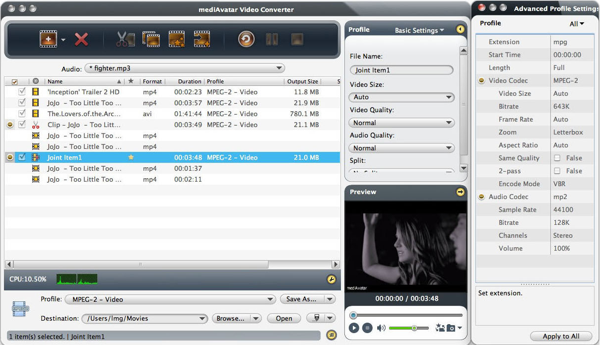 mediAvatar Video Converter скриншот 5
