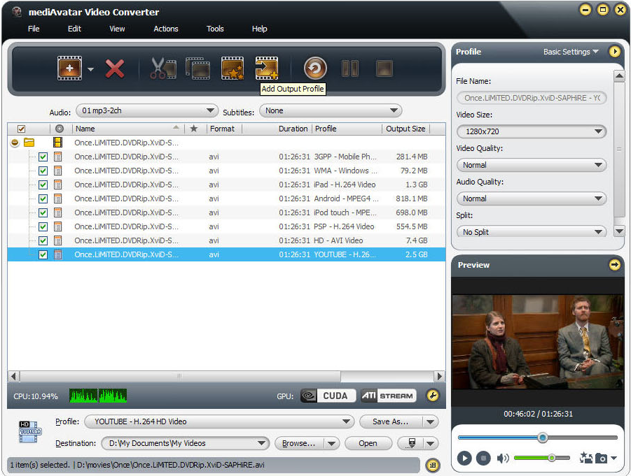 mediAvatar Video Converter скриншот 4