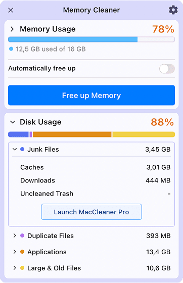 Memory Cleaner скриншот 7