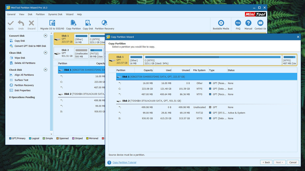 MiniTool Partition Wizard скриншот 6