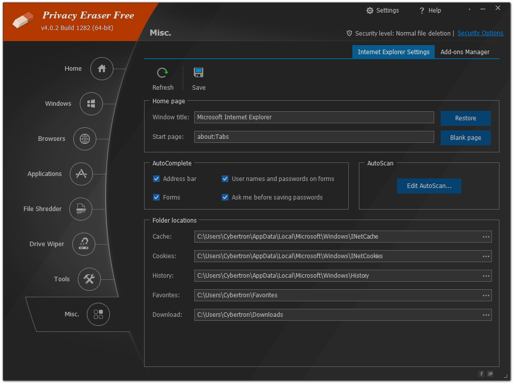 Privacy Eraser скриншот 9