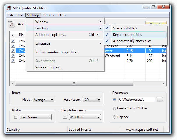 MP3 Quality Modifier скриншот 2