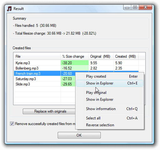 MP3 Quality Modifier скриншот 5