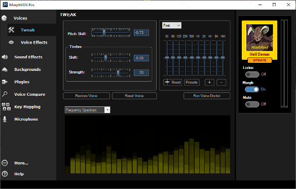 MorphVOX Pro скриншот 5
