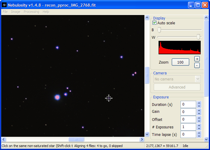 Nebulosity: подробное руководство по съёмке, калибровке, стэкингу и обработке астрофотографий скриншот 8