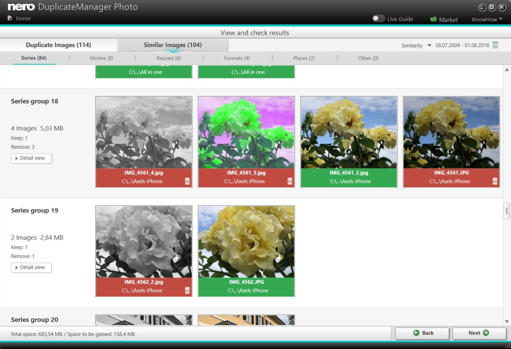 Nero DuplicateManager скриншот 4