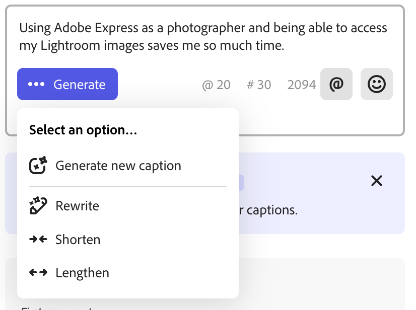 Adobe Express Video скриншот 5