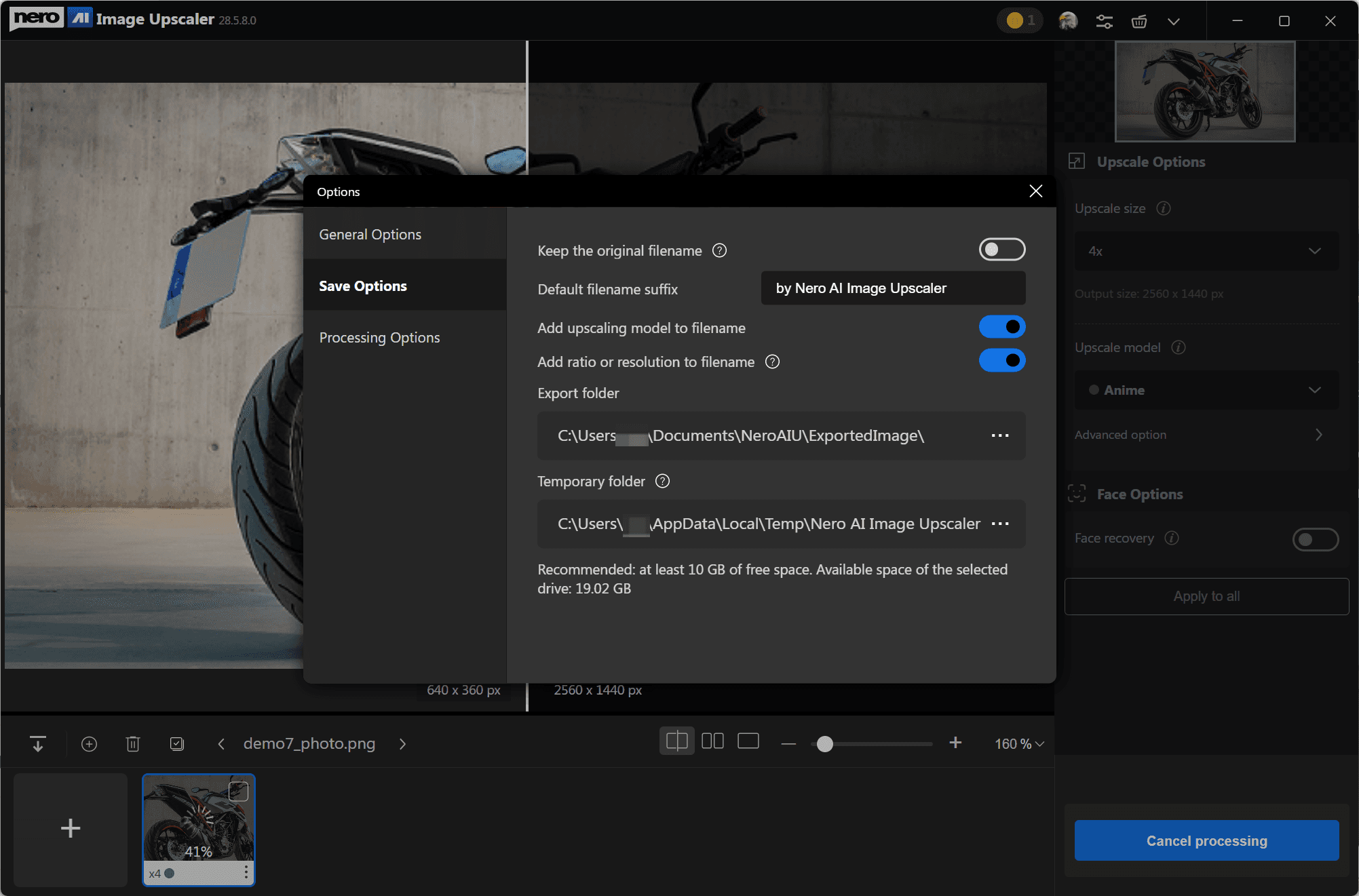 Nero AI Image Upscaler скриншот 9