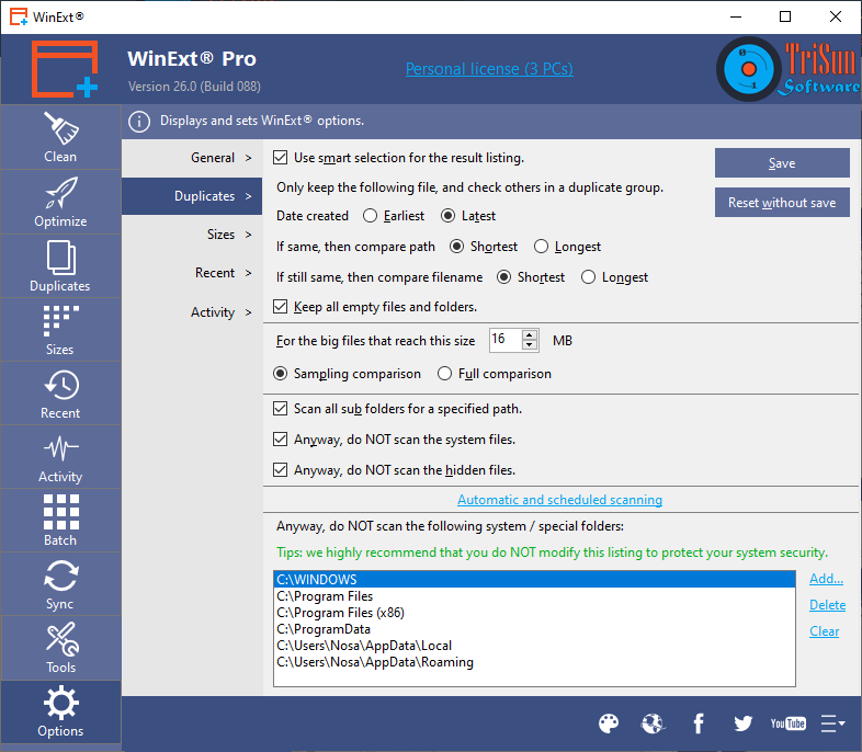 WinExt Free скриншот 9
