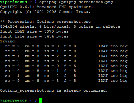 OptiPNG скриншот 2