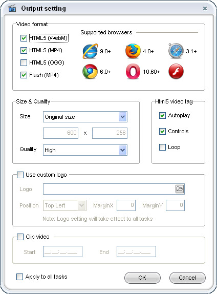 ThunderSoft Video to HTML5 Converter скриншот 4