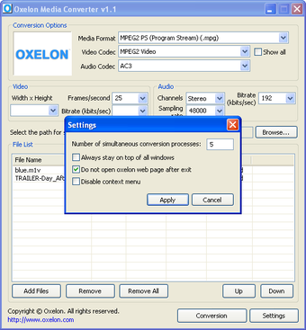 Oxelon Media Converter скриншот 2