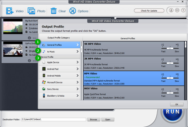 WinX DVD Video Converter скриншот 8