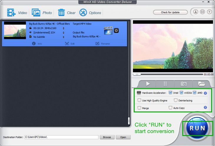 WinX DVD Video Converter скриншот 9