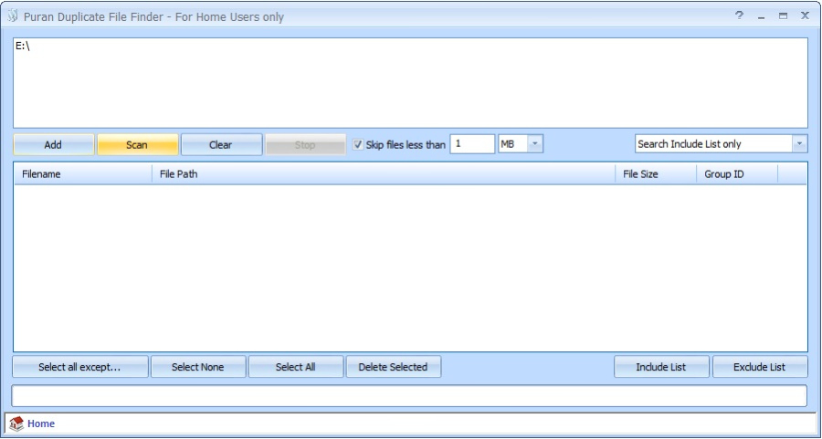 Puran Duplicate File Finder скриншот 3