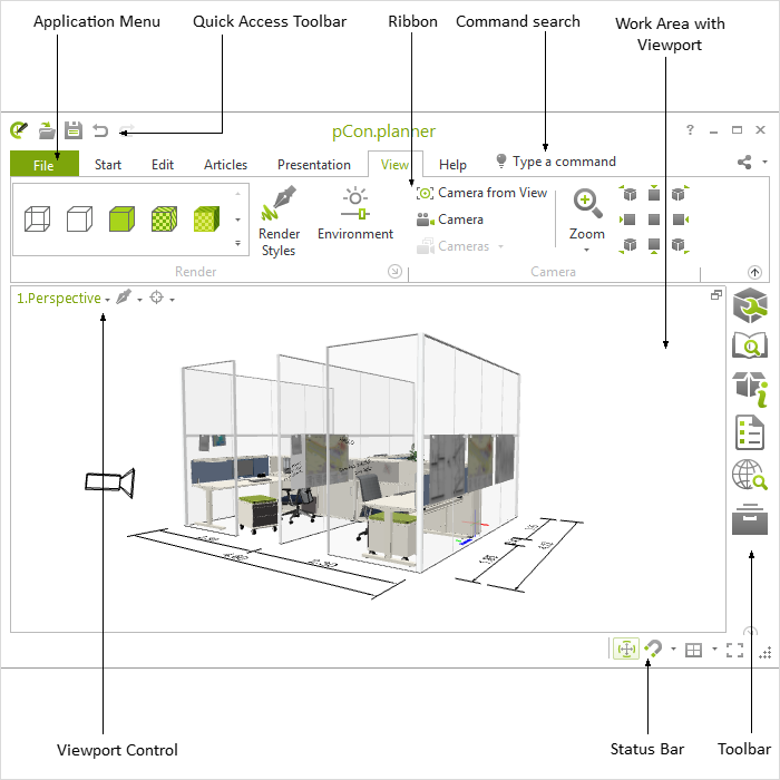 pCon.planner: подробный обзор 3D-планировщика интерьеров для Windows скриншот 1
