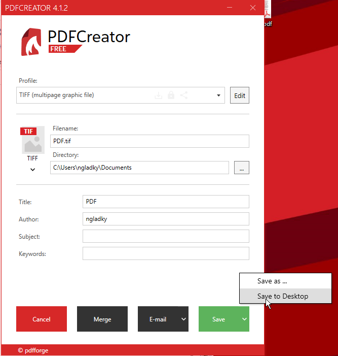 PDFCreator скриншот 2