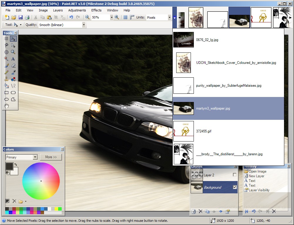 Paint net скриншот 2