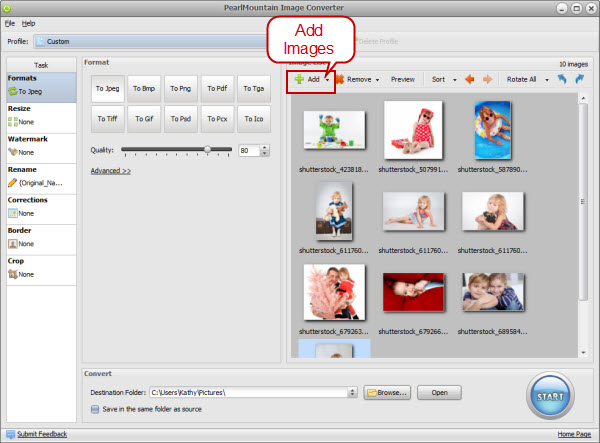 PearlMountain Image Resizer скриншот 2