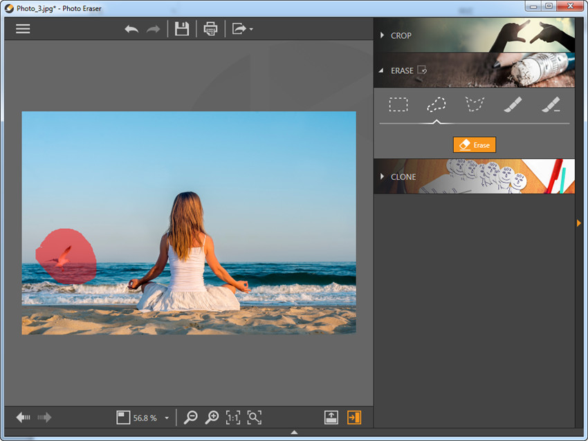 Wondershare Fotophire Photo Eraser: подробный обзор интерфейса, Erase, Clone и ограничений скриншот 9