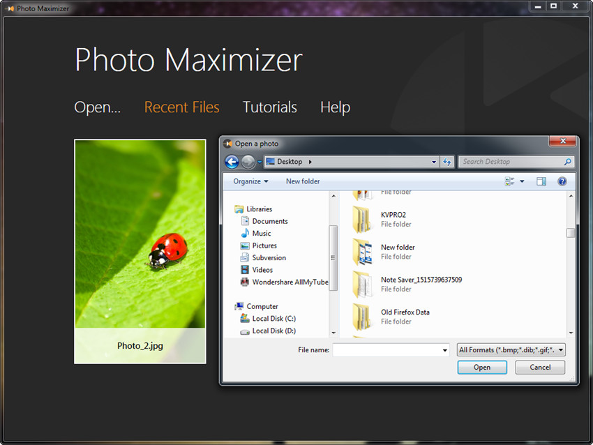 Wondershare Fotophire Maximizer: увеличение фото, интерфейс, функции, требования и ограничения скриншот 2