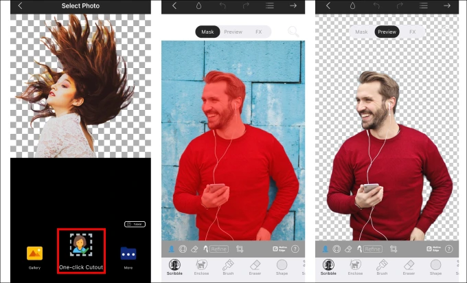 Photo Cut Out Editor скриншот 2
