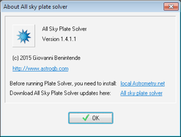 All Sky Plate Solver: подробный обзор локального астрометрического решателя для Windows скриншот 11
