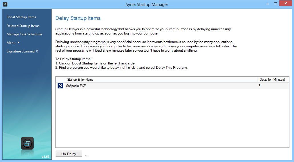 Synei Startup Manager скриншот 3